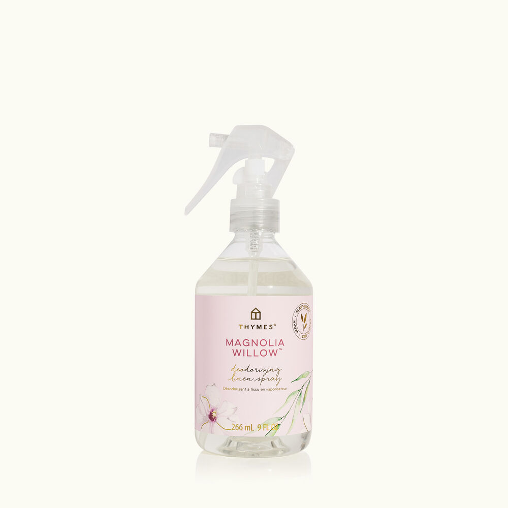 Thymes Magnolia Willow Deodorizing Linen Spray is a floral fragrance image number 0
